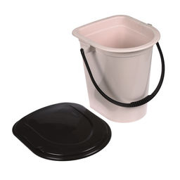 Ведро - туалет, h=40 см, 17 л, съёмный стульчак, бежевое