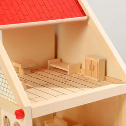 Домик кукольный с мебелью, 4 фигурки, 39 элементов