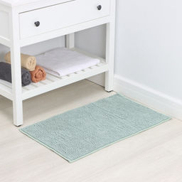 Коврик для дома LaDо́m, букли, плотность 1000 г, 50×80 см, мятный