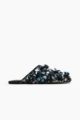 Zapatillas de casa con lentejuelas
