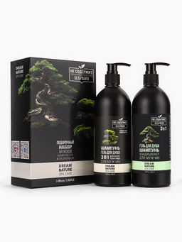 Подарочный набор мужской DREAM NATURE SPA CARE "Японские мотивы": шампунь 3 в 1 и гель для душа 3 в