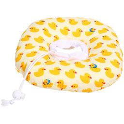 Воротник ветеринарный на кулиске "ЛЮБИМЫЙ БРО", уточки, р XS, окружность шеи 10-17см (лейбл)