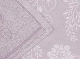 24С93-ШР/у. 50*120 Полотенце "Белые цветы" цв. 3 рис. 179 сиреневый