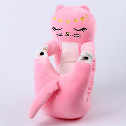 Подушка - подголовник для путешествий «Котик», мягкая игрушка, 70 см