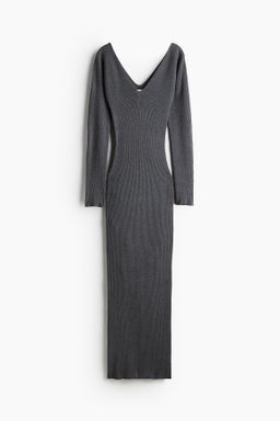 Vestido ajustado en punto de canale - H&m фото 8