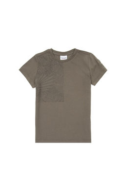 Erkek _ocuk Haki Bisiklet Yaka Ti__rt Sepette S_rpriz _ndirim