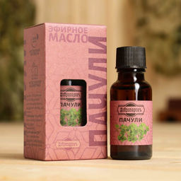 Масло эфирное Пачули 20мл, крафт, Добропаровъ