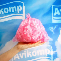 Avikomp пакеты Многофункциональные 25х29см (100шт) ЭДИТ, рулон, розовые