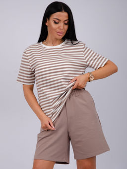 Костюм "Океан" бежевый, трикотаж