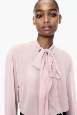Blusa de gasa con lazada - H&m фото 2