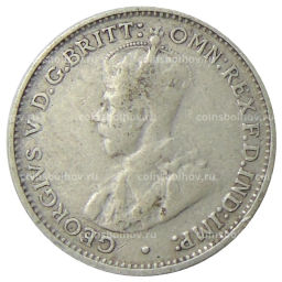 Монета 3 пенса 1936 года Австралия