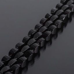 Бусины для украшений из Агата черного огранка