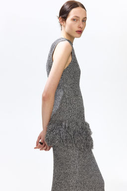 Top en punto acanalado con flecos - H&m фото 6