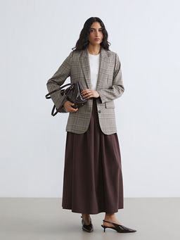 Ekose Kad?n Blazer Ceket