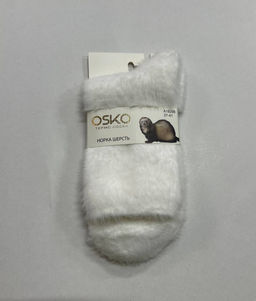 BK229 Носки, 1 пара (норка) БЕЛЫЙ
