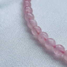 Бусы из Розового кварца огранка 50 см +