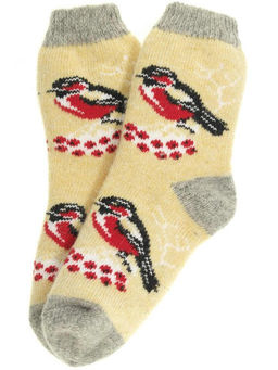 Носки женские Снегирь на рябине 7505-2 - Рассказовские варежки фото 3