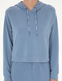 _ndigo Regular Fit Modal Kuma_ Crop Sweatshirt - Pierre cardin фото 6