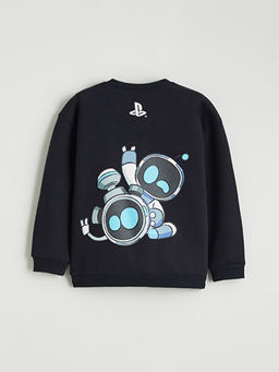 PlayStation Bask?l? Erkek ?ocuk Kal?n Sweatshirt