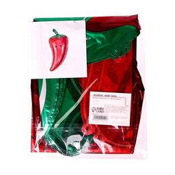 Цена за 4 шт. Воздушный шар фольгированный 25" «Красный перчик», фигура