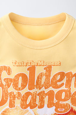 TOP RIB ESTAMPADO FRUTAS / Naranja - Zara фото 6