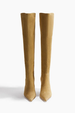 Botas a la rodilla en serraje afelpado - H&m фото 5