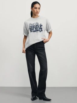 Футболка оверсайз с принтом / Zarina  фото 2