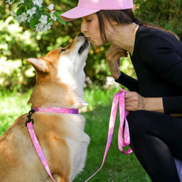 Набор Нежность, застёжка - фастекс, поводок 2 м и ошейник 28-46 см - Пушистое счастье фото 12