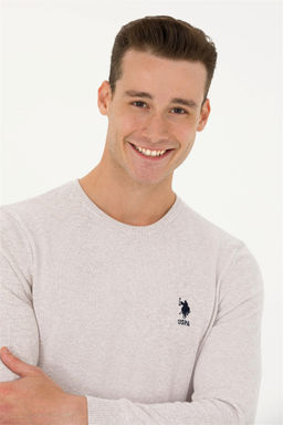 Мужской базовый свитер из каменного меланжа Неожиданная скидка в корзине - U.s. polo assn фото 2