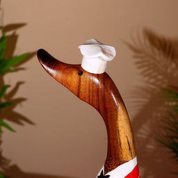 Сувенир «Утка - поварёнок», 50 см, дерево