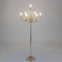 Торшер 2456/7 E14 40Вт золото 58х58х100-156 см