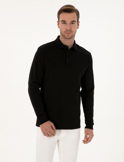 Siyah Regular Fit Sweatshirt