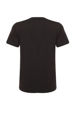Siyah %100 Organik Pamuk Bask?l? Basic Orme T-Shirt - Trendyolmilla фото 9