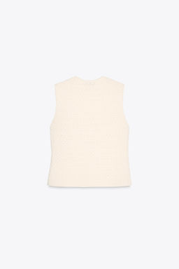 TEXTURED KNIT WAISTCOAT - Zara фото 16