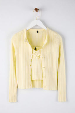 Trendyolmilla Bordo Fitilli Bisiklet Yaka Triko H?rka-Bluz Tak?m TWOAW26HI00003  фото 12