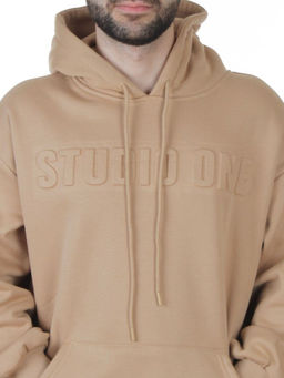 2811 BEIGE Худи унисекс мужское (95% хлопок, 5% спандекс)