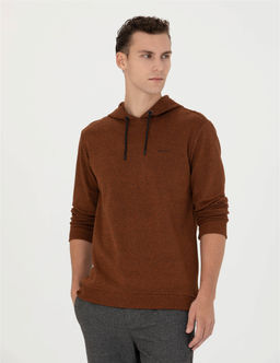 Kiremit Regular Fit Kap__onlu Sweatshirt