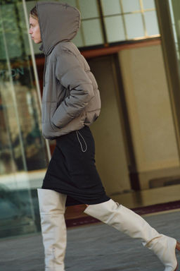 WATER AND WIND PROTECTION SHORT PUFFER ANORAK - Zara фото 13