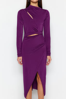 Murdum Vucuda Oturan Orme Pencere/Cut Out Detayl? S?k Abiye Elbise TPRAW24EL00143 - Trendyolmilla фото 4