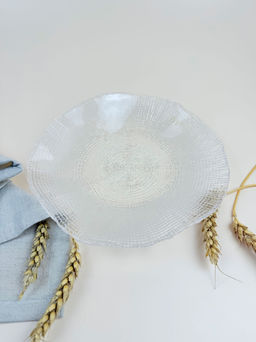 Блюдо 20 см прозрачное IVV (реплика) OLS-8297.1