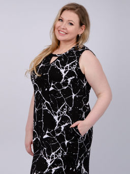 Сарафан "Сити 6" чёрный, трикотаж