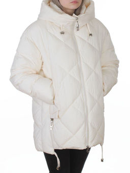 8811 MILK WHITE Куртка зимняя женская (150 гр. холлофайбер)