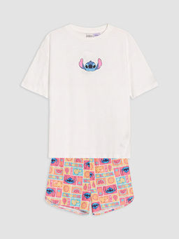 Lilo & Stitch Bask?l? K?z ?ocuk Pijama Tak?m?
