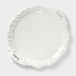 Блюдо с крышкой клош «Винтаж», 24.5×22×13 см, керамика, белое