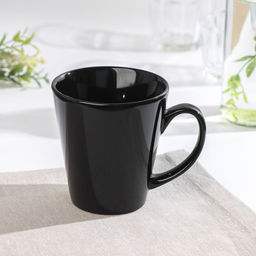 Кружка керамическая Доляна Coffee break, 370 мл, цвет чёрный