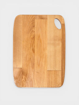 Доска разделочная, 22.2×17×1.8/1.6 см, дерево берёза, пропитана маслом, бежевая