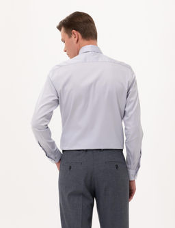 Gri Slim Fit Uzun Kollu Klasik G_mlek - Pierre cardin фото 5