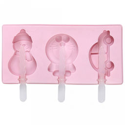 Форма силиконовая для замораживания фруктового льда/мороженого "Ассорти-3" 18х9х2см, цвета микс (Китай)