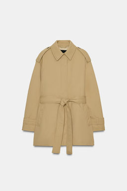 ZW COLLECTION PADDED TRENCH COAT WITH BELT - Zara фото 5