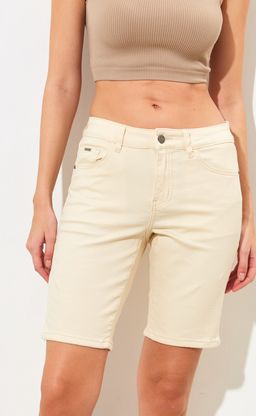 Шорты джинс F312-0942 l.beige - Fine joyce фото 4